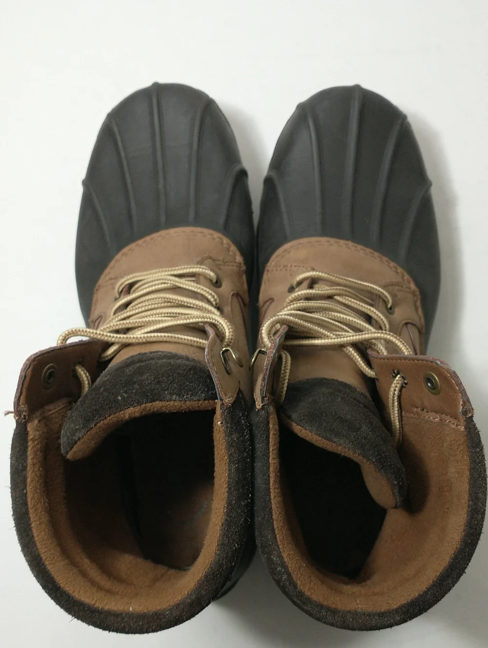 Sperry Brewster Duck Boot,‎ Stain/Water Resistant Leather, Size Men's 10, Brown